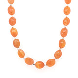 Oval Gemstone Necklace