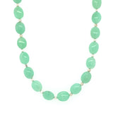 Oval Gemstone Necklace