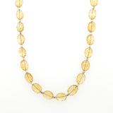 Oval Gemstone Necklace
