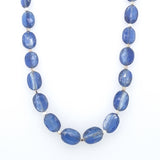 Oval Gemstone Necklace