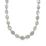 Oval Gemstone Necklace