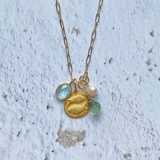 Pisces Zodiac Charm in 18K Gold