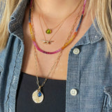 Small Sunset Sapphire Strand