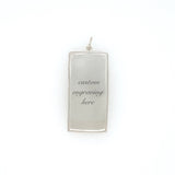 Rectangular Engravable Necklace