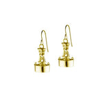 Small Channel Marker Earrings