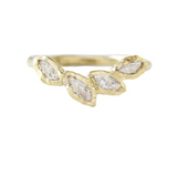 Petal Diamond Ring in 14K Yellow Gold