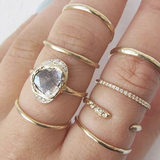 Tentacle Cuff Ring in 14K Yellow Gold