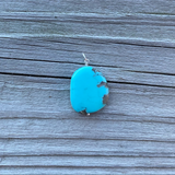 Large Chunky Turquoise Pendant