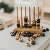 Mango Wood Four-in-a-Row Game
