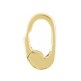 Small Oval Hinged Invisible Clasp
