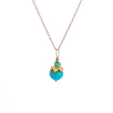 Turquoise Flora Sphere Necklace
