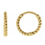 Twisted Rope Huggies