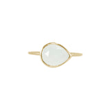 Aquamarine Ring in Solid 18K Gold