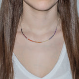 Chakra Gemstone Half Beaded Choker
