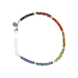 Chakra Gemstone Color Block Bracelet