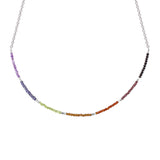 Chakra Gemstone Half Beaded Choker