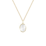 Organic Set Gemstone Charm Necklace