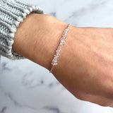 Herkimer Diamond Bar Bracelet
