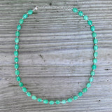 Oval Gemstone Necklace