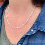 Oval Herkimer Diamond Necklace