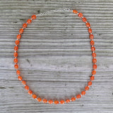 Oval Gemstone Necklace