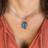Medium Chunky Labradorite Pendant