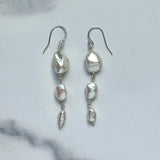 Graduated Baroque Pearl Earrings