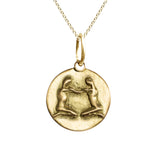 Gemini Zodiac Charm in 18K Gold