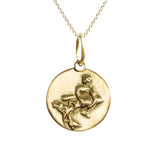 Aquarius Zodiac Charm in 18K Gold