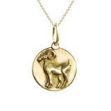 Aries Zodiac Charm in 18K Gold