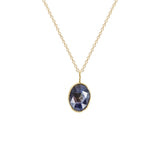 Organic Set Gemstone Charm Necklace