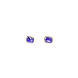Organic Set Gemstone Stud Earrings