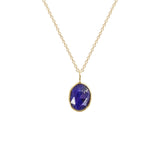 Organic Set Gemstone Charm Necklace