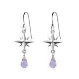 Medium Compass Rose Gemstone Earrings