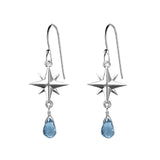 Medium Compass Rose Gemstone Earrings