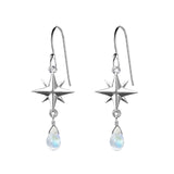 Medium Compass Rose Gemstone Earrings