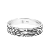 Men's Ripple Ring (Oxidized)