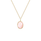 Organic Set Gemstone Charm Necklace