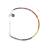 Tiny Chakra Gemstone Beaded Color Block Bracelet