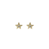 Star Earrings with Diamonds