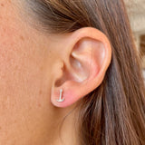 Tiny Anchor Stud Earrings