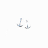 Tiny Anchor Stud Earrings