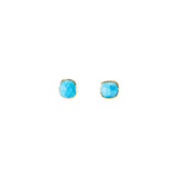 Organic Set Gemstone Stud Earrings