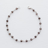 Smoky Quartz Chain Bracelet