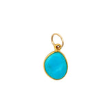 Channel Set Turquoise Pendant