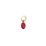 Channel Set Ruby Pendant