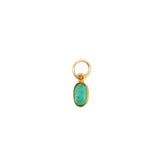 Channel Set Emerald Pendant
