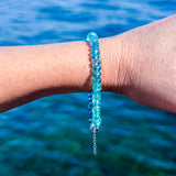Large Light Teal Apatite Bracelet