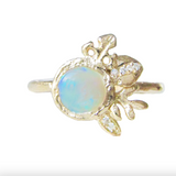 Bouquet Opal Ring in 14K Yellow Gold