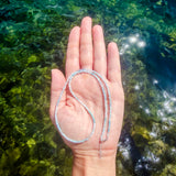 Tiny Round Ombre Baby Blue Amazonite Strand